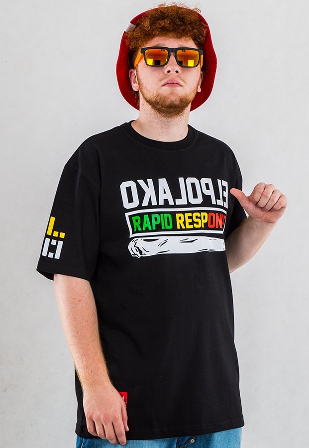 T-shirt El Polako Rapid Response czarny