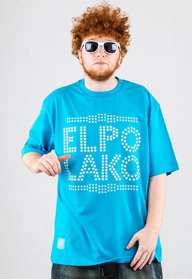 T-shirt El Polako Stars niebieski