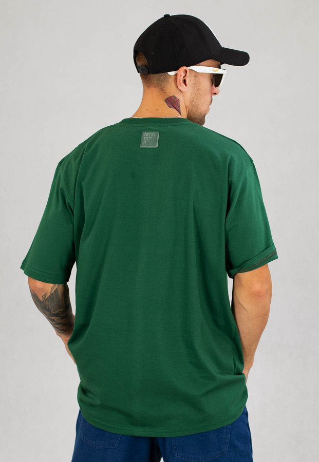 T-shirt El Polako Stripe zielony