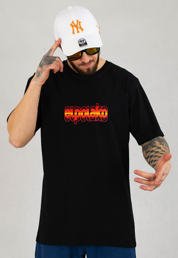 T-shirt El Polako Tripple czarny