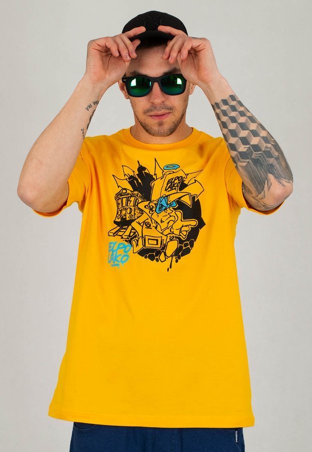 T-shirt El Polako Zbiruś żółty