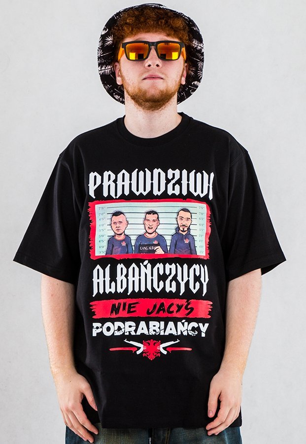 T-shirt Gang Albanii Albańczycy czarny