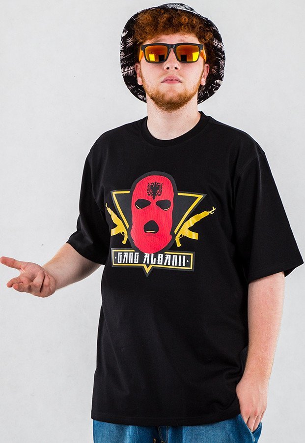 T-shirt Gang Albanii Logo czarny