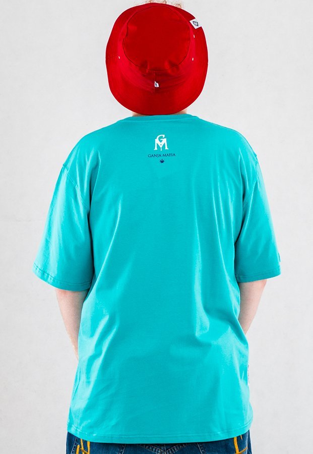 T-shirt Ganja Mafia GM Color miętowy