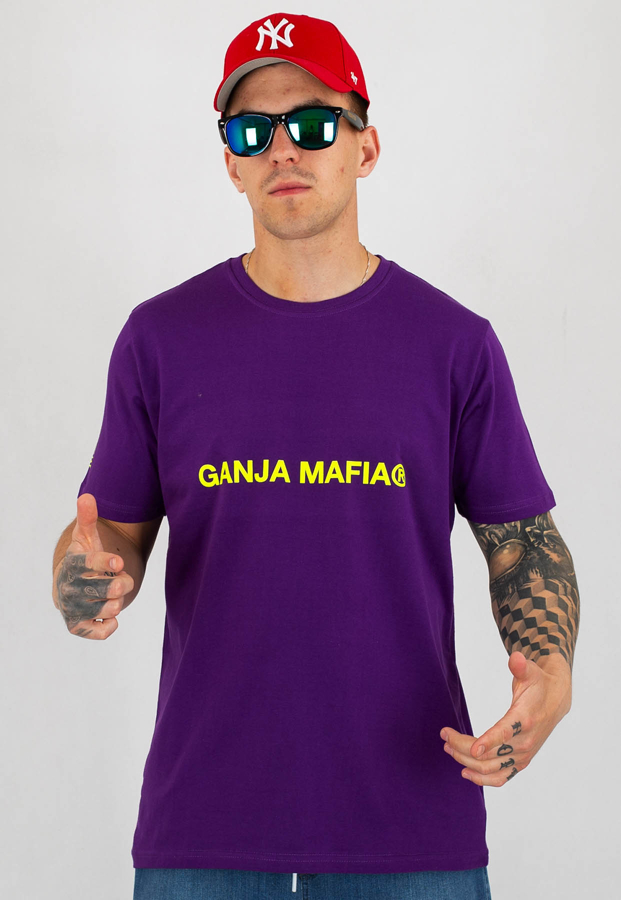 T-shirt Ganja Mafia GMR 01X fioletowy