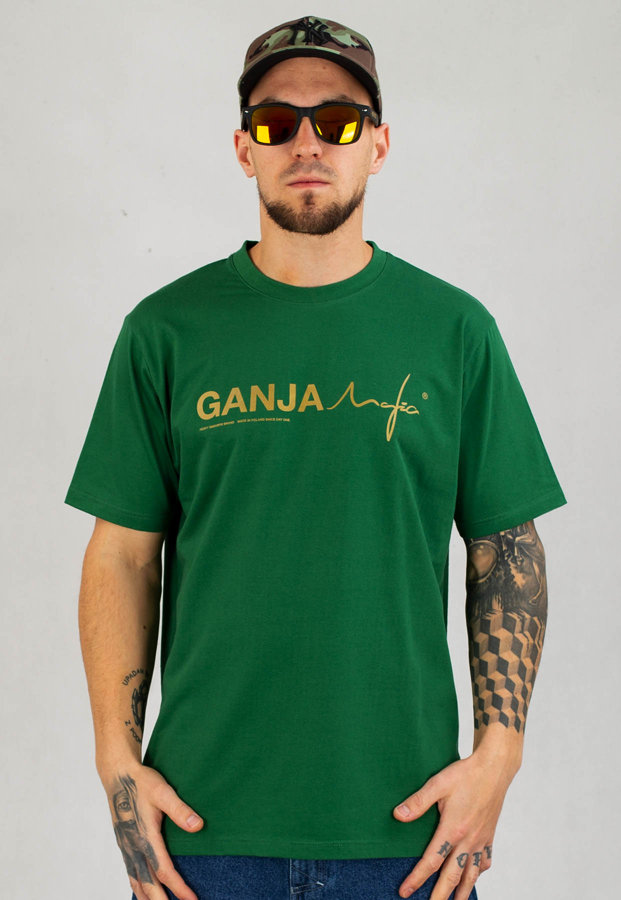 T-shirt Ganja Mafia Ganja-M zielony
