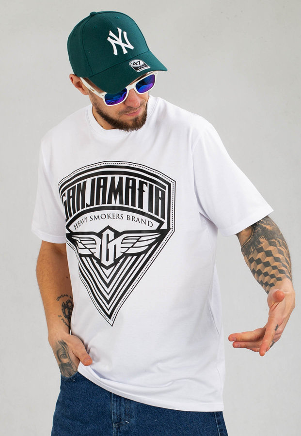 T-shirt Ganja Mafia General biały