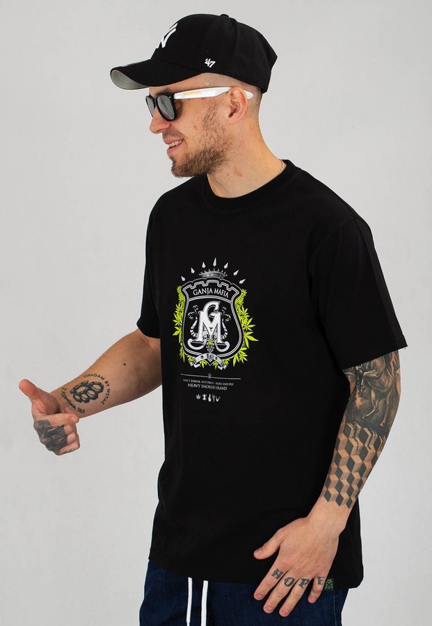 T-shirt Ganja Mafia Herb czarny