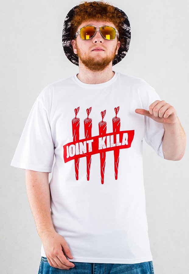 T-shirt Ganja Mafia Joint Killa biały