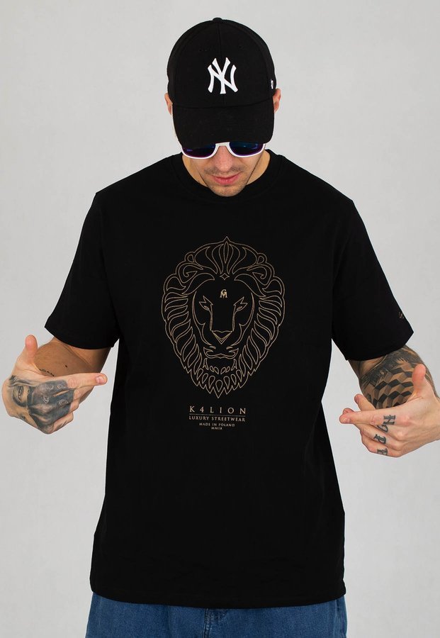 T-shirt Ganja Mafia K4lion Outline czarny
