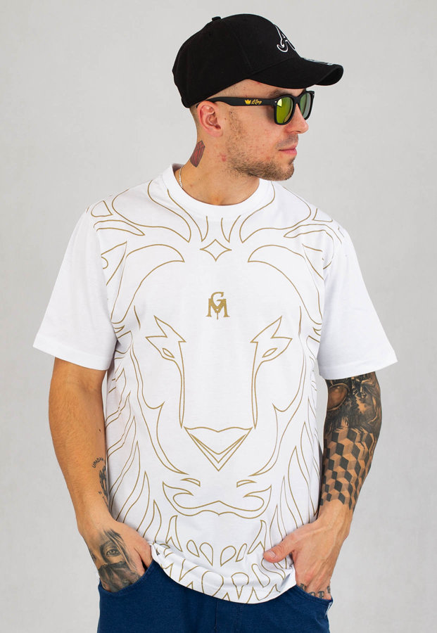T-shirt Ganja Mafia Kalion Big Outline  biały