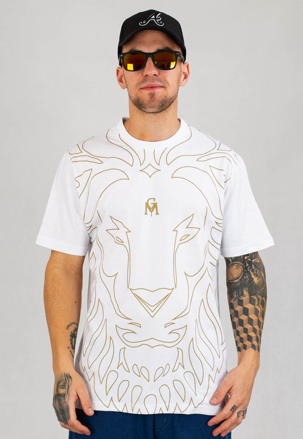 T-shirt Ganja Mafia Kalion Big Outline  biały
