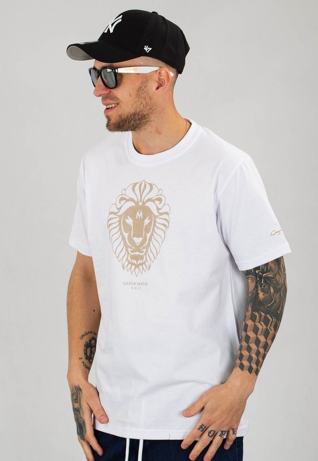 T-shirt Ganja Mafia Kalion Stripe biały