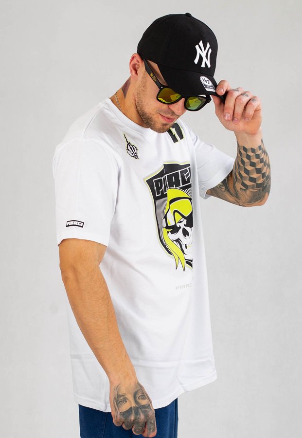 T-shirt Ganja Mafia Piraci Herb v3 Neon biały
