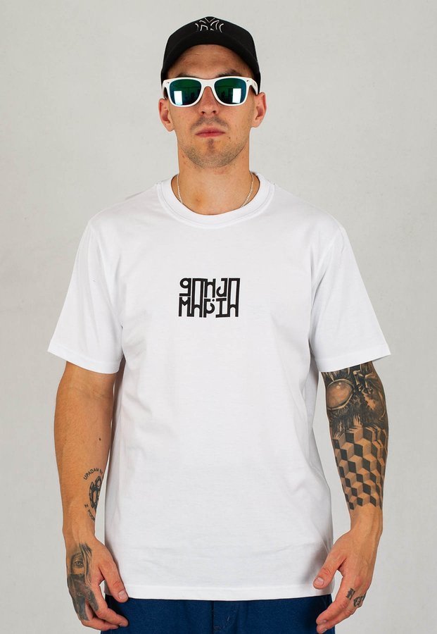T-shirt Ganja Mafia Streetart biały
