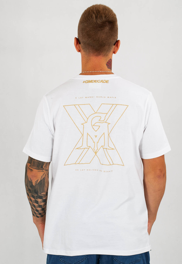 T-shirt Ganja Mafia XXGM biały
