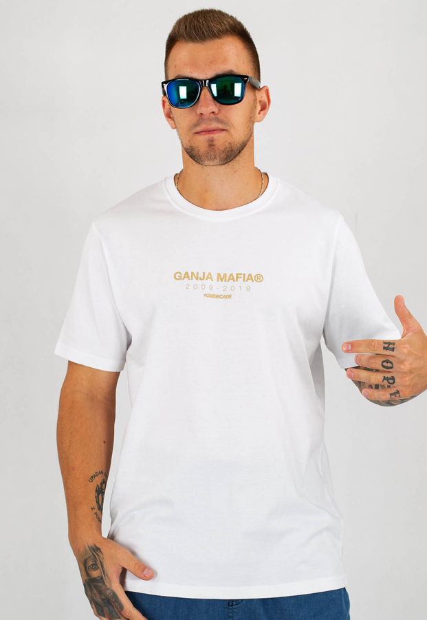 T-shirt Ganja Mafia XXGM biały