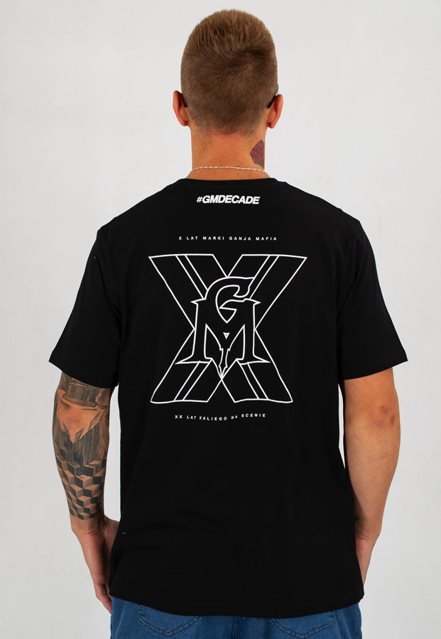 T-shirt Ganja Mafia XXGM czarny