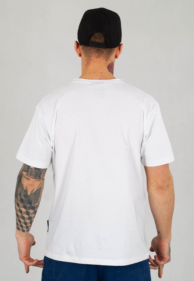 T-shirt Grube Lolo Outline biały