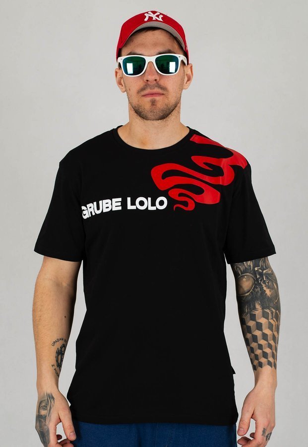 T-shirt Grube Lolo Red Smoke czarny