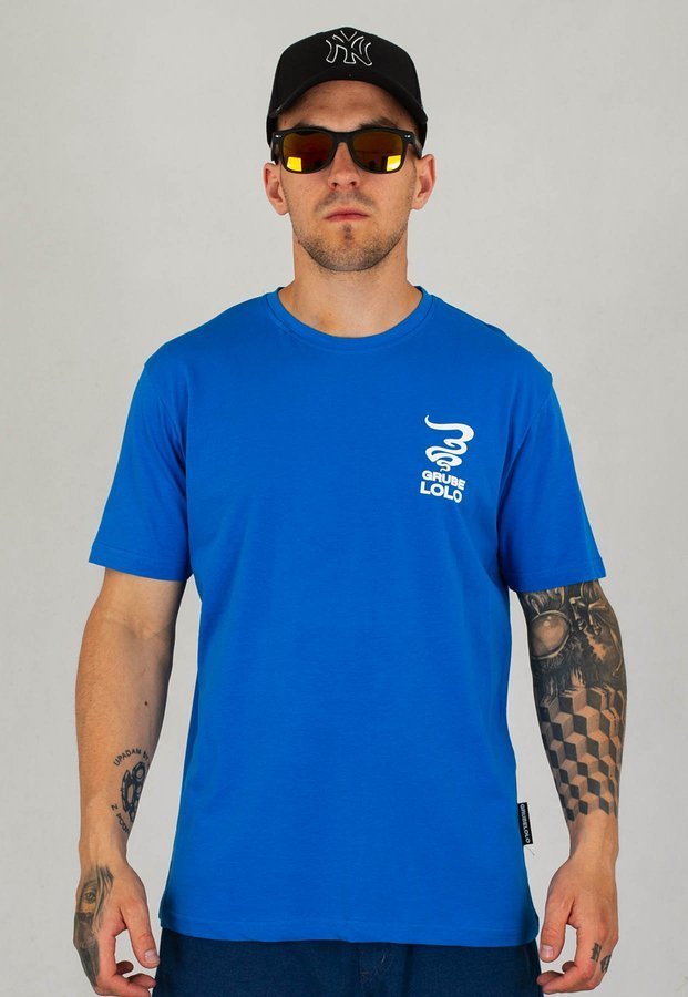 T-shirt Grube Lolo Small Logs T-31 jasno niebieski