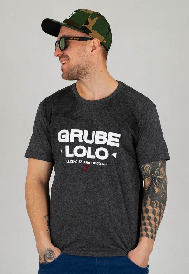 T-shirt Grube Lolo Smoke Background grafitowy