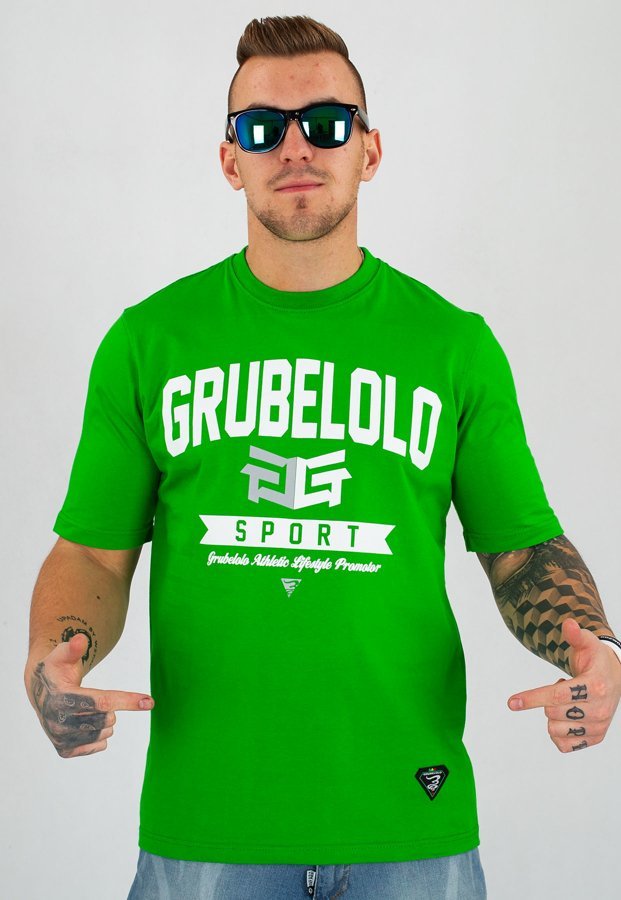 T-shirt Grube Lolo Sport zielony