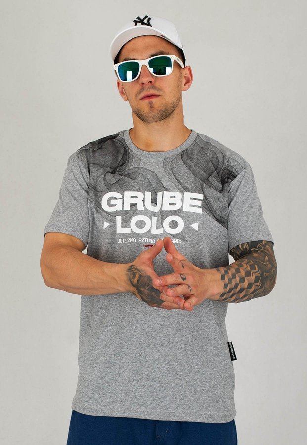T-shirt Grube Lolo Stuffers T-65 jasno szary
