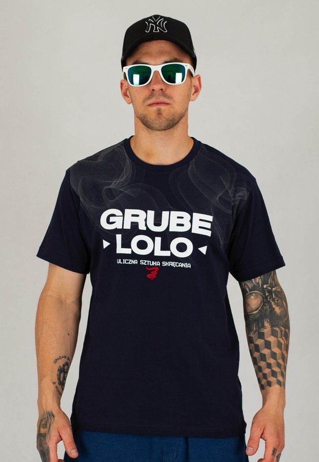 T-shirt Grube Lolo Stuffers T-66 granatowy