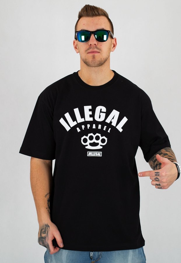 T-shirt Illegal Apparel czarny
