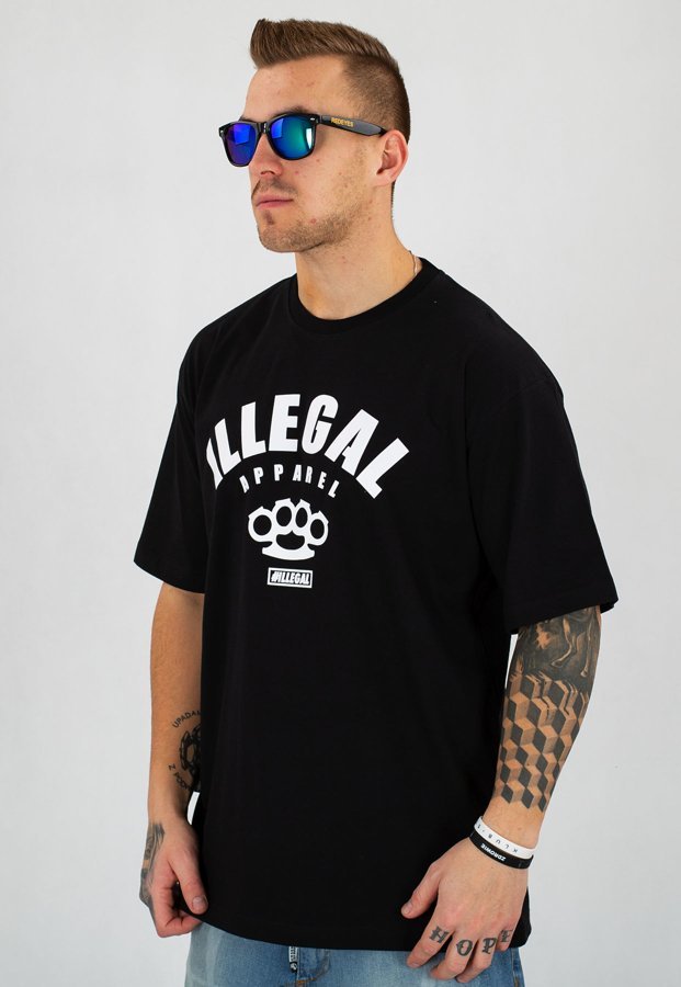 T-shirt Illegal Apparel czarny
