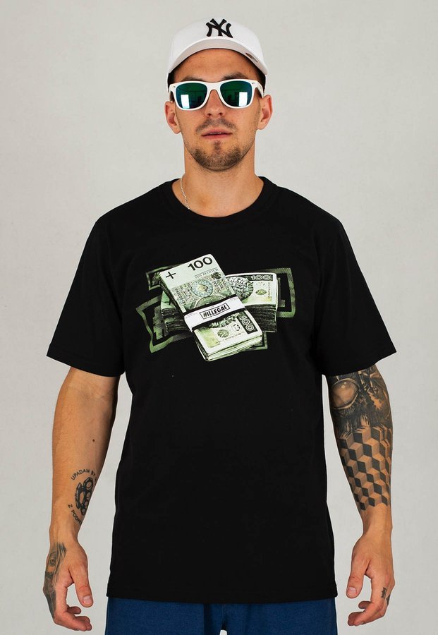 T-shirt Illegal Cash 1 czarny
