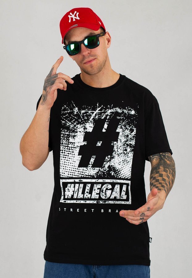 T-shirt Illegal Glass czarny