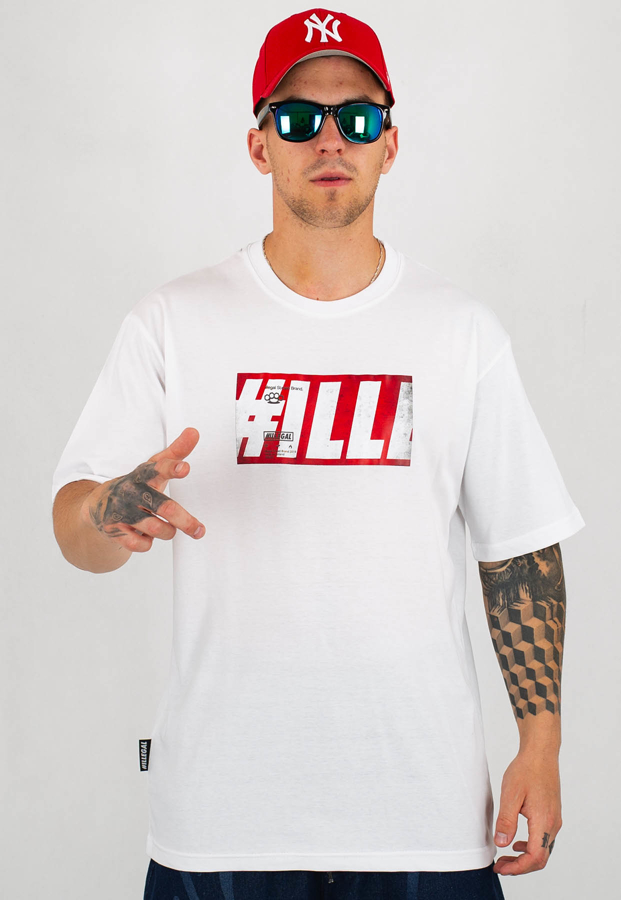 T-shirt Illegal #ILL biały