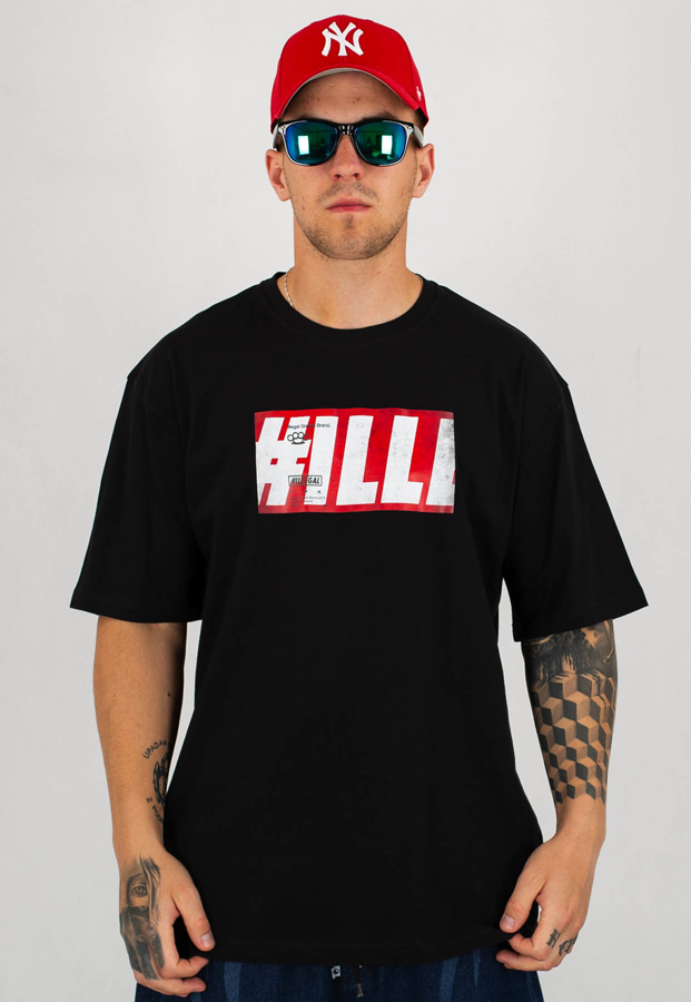 T-shirt Illegal #ILL czarny