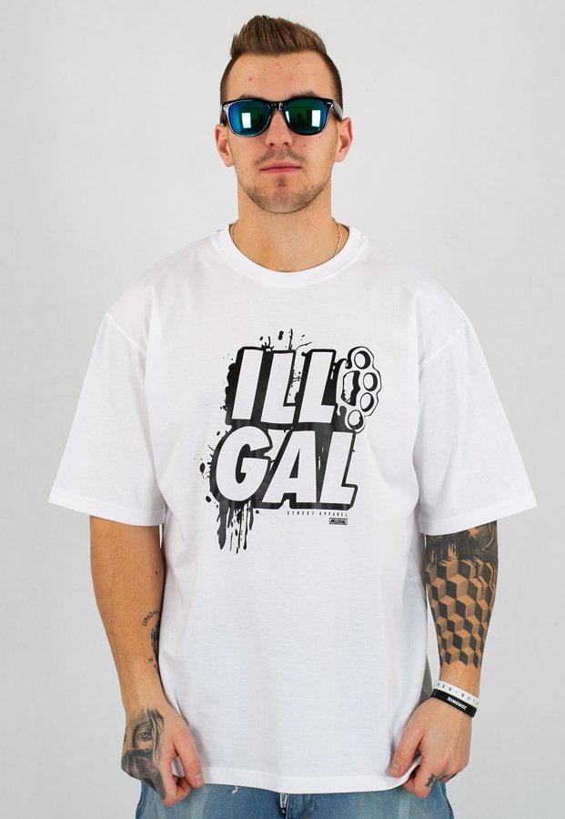 T-shirt Illegal ILL_GAL biały