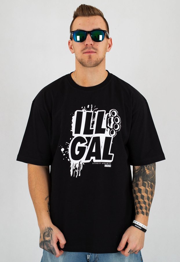 T-shirt Illegal ILL_GAL czarny