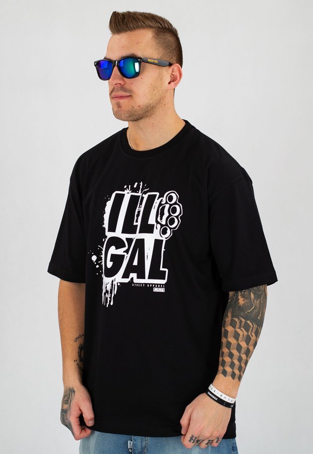T-shirt Illegal ILL_GAL czarny