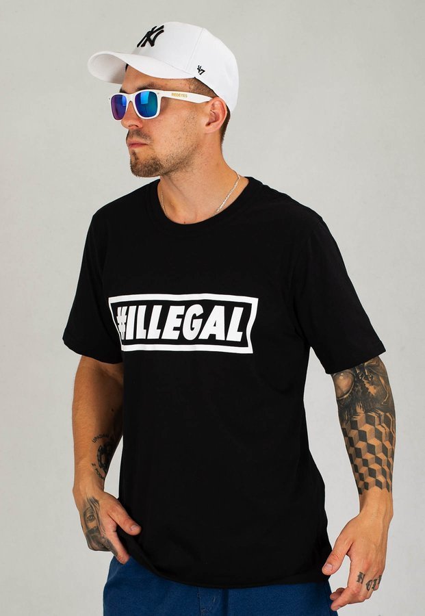 T-shirt Illegal Klasyk Box czarny