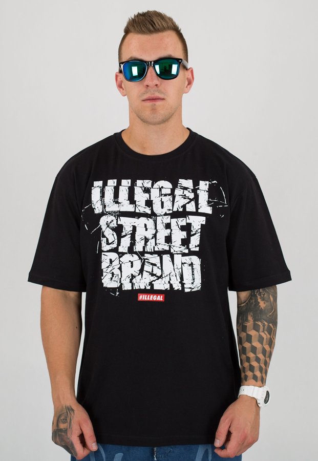 T-shirt Illegal Street Brand czarny