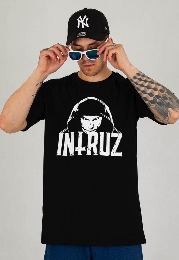 T-shirt Intruz Big Face czarny
