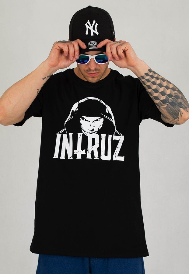 T-shirt Intruz Big Face czarny