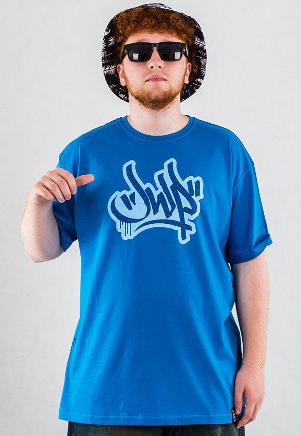 T-shirt JWP Tager Spirala niebieski