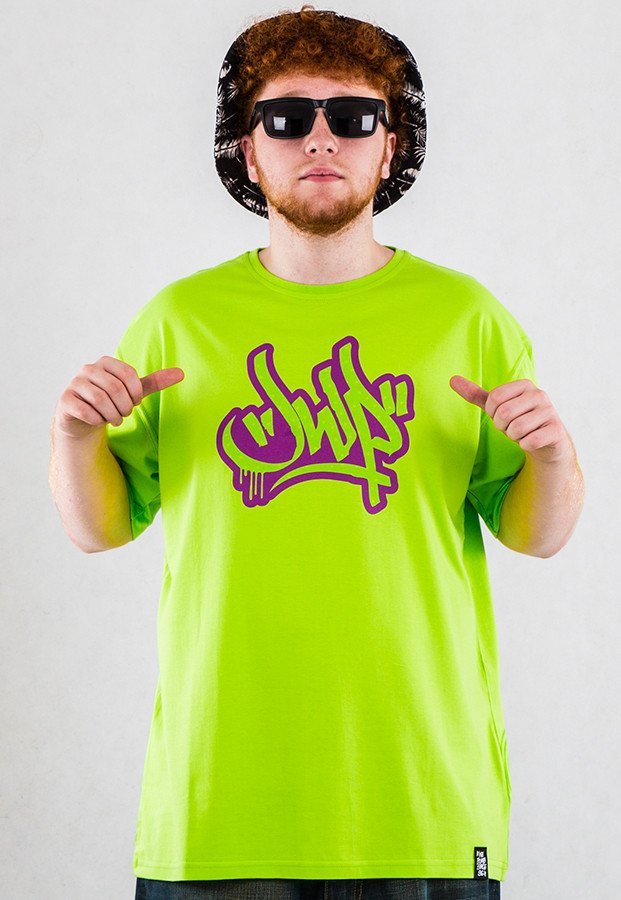 T-shirt JWP Tager Spirala zielony