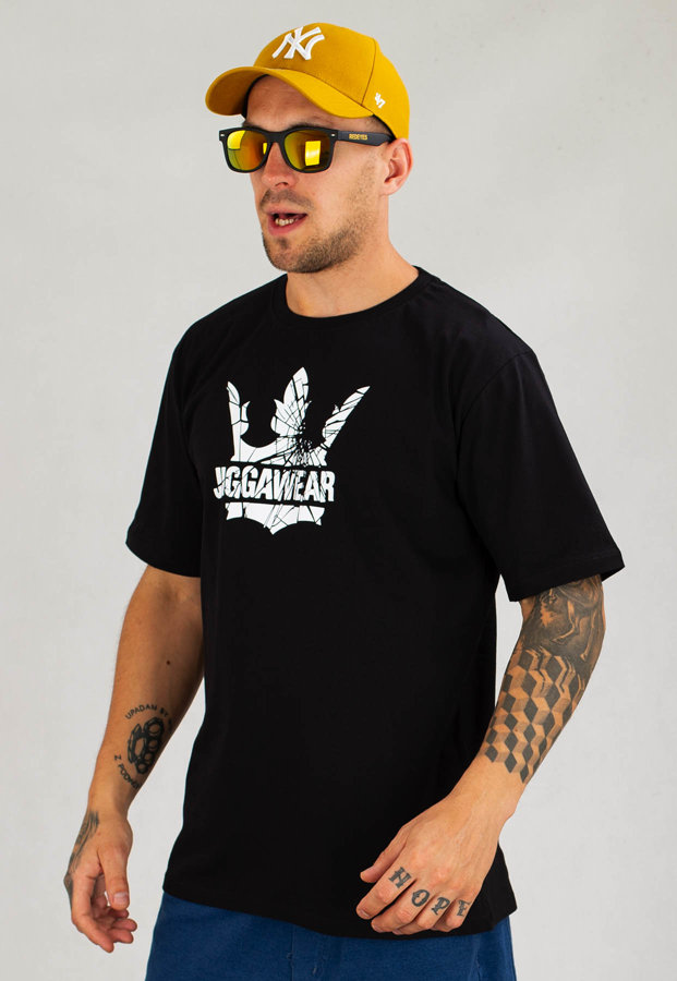 T-shirt Jigga Wear Cracked Logo czarny