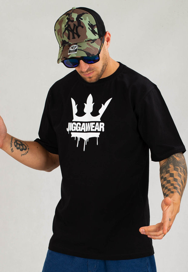 T-shirt Jigga Wear Painted Logo czarny