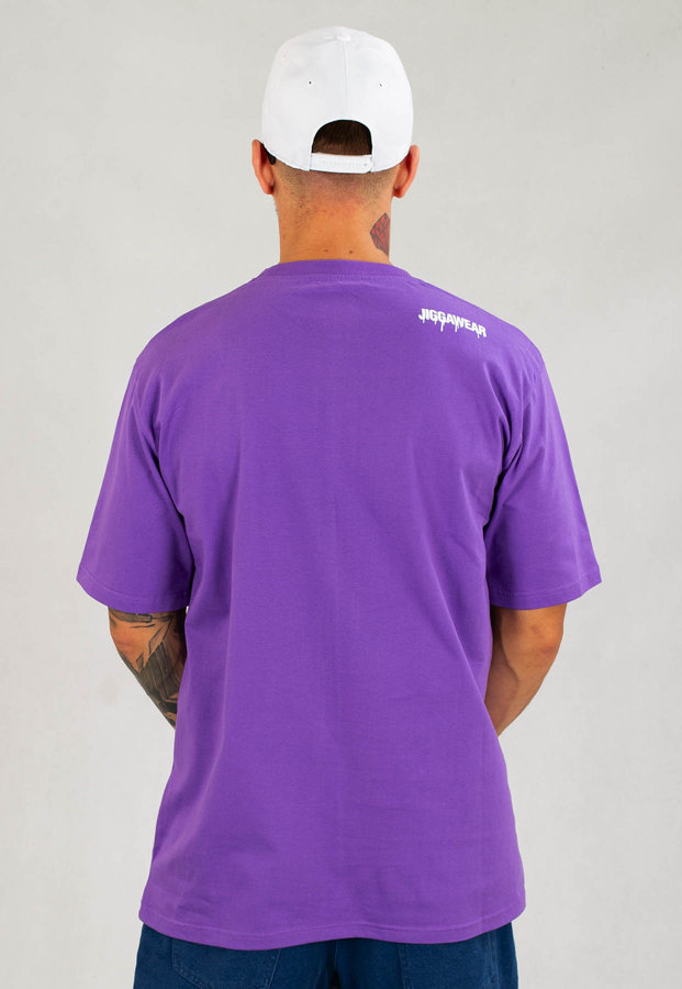 T-shirt Jigga Wear Painted Logo fioletowy