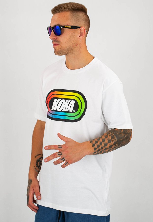 T-shirt Koka Flex biały
