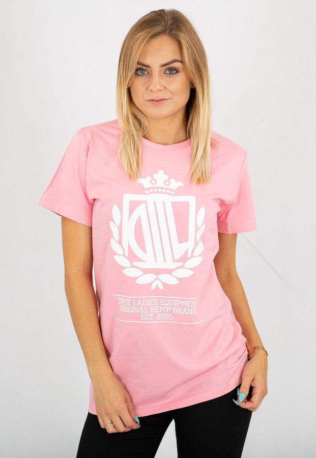 T-shirt Lady Diil Harvard różowy