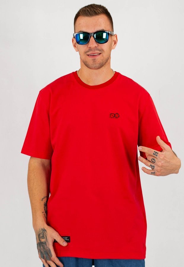 T-shirt Lucky Dice Basic czerwony